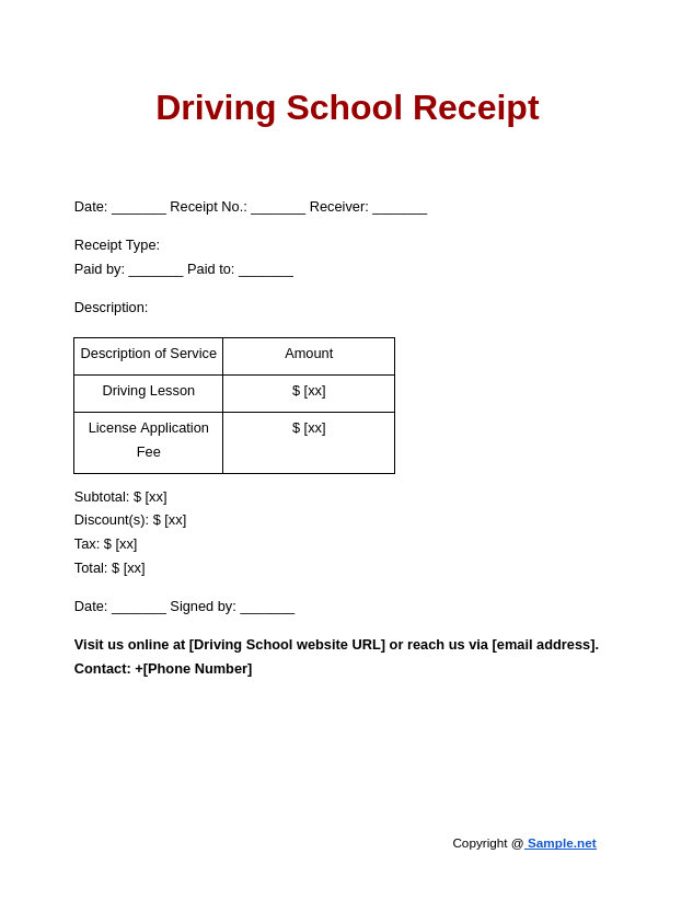 Driving School Receipt Google Docs 10 15 2024 11 01 AM