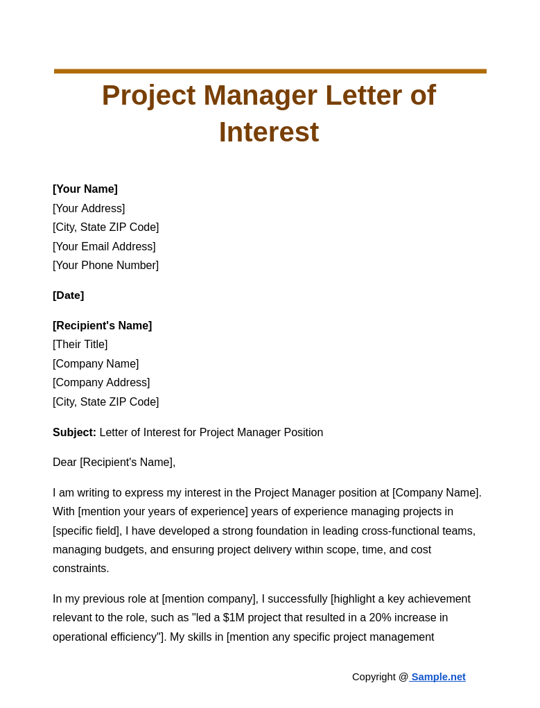 Project Manager Letter of Interest Google Docs 10 18 2024 11 11 AM