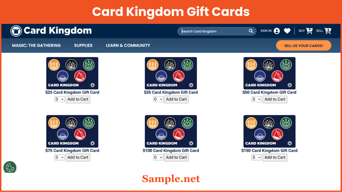Card Kingdom Gift Cards