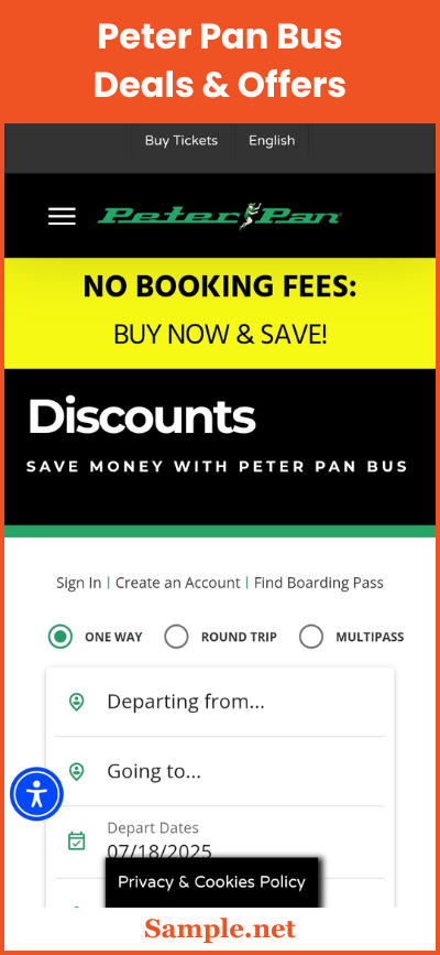 Peter Pan Bus Deals & Offers