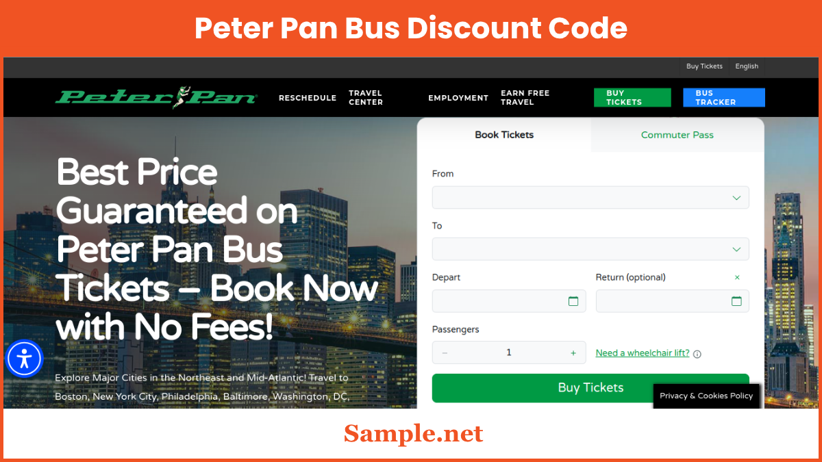 Peter Pan Bus Discount Code