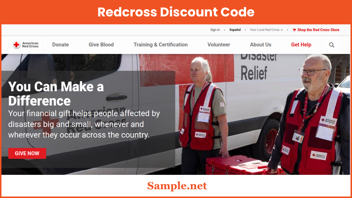 Red Cross Discount Code