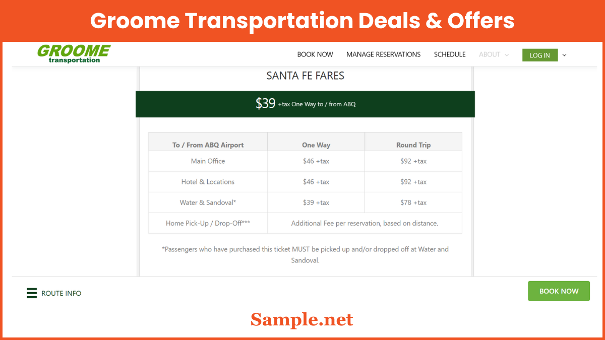 Groome Transportation Deals & Offers