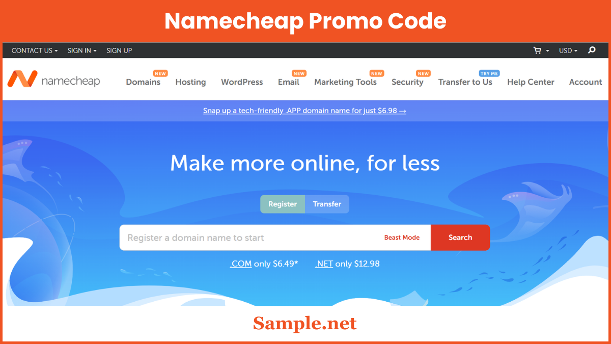 Namecheap Promo Code