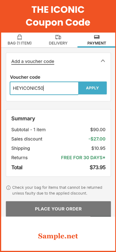 THE ICONIC Coupon Code