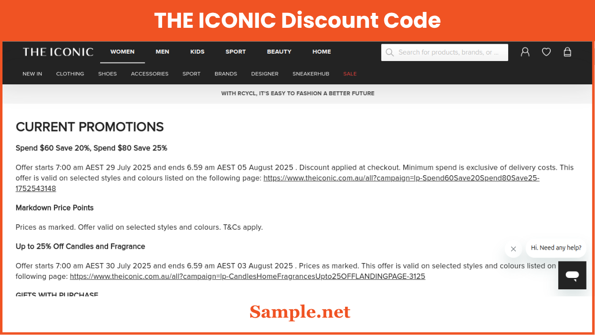 THE ICONIC Discount Code