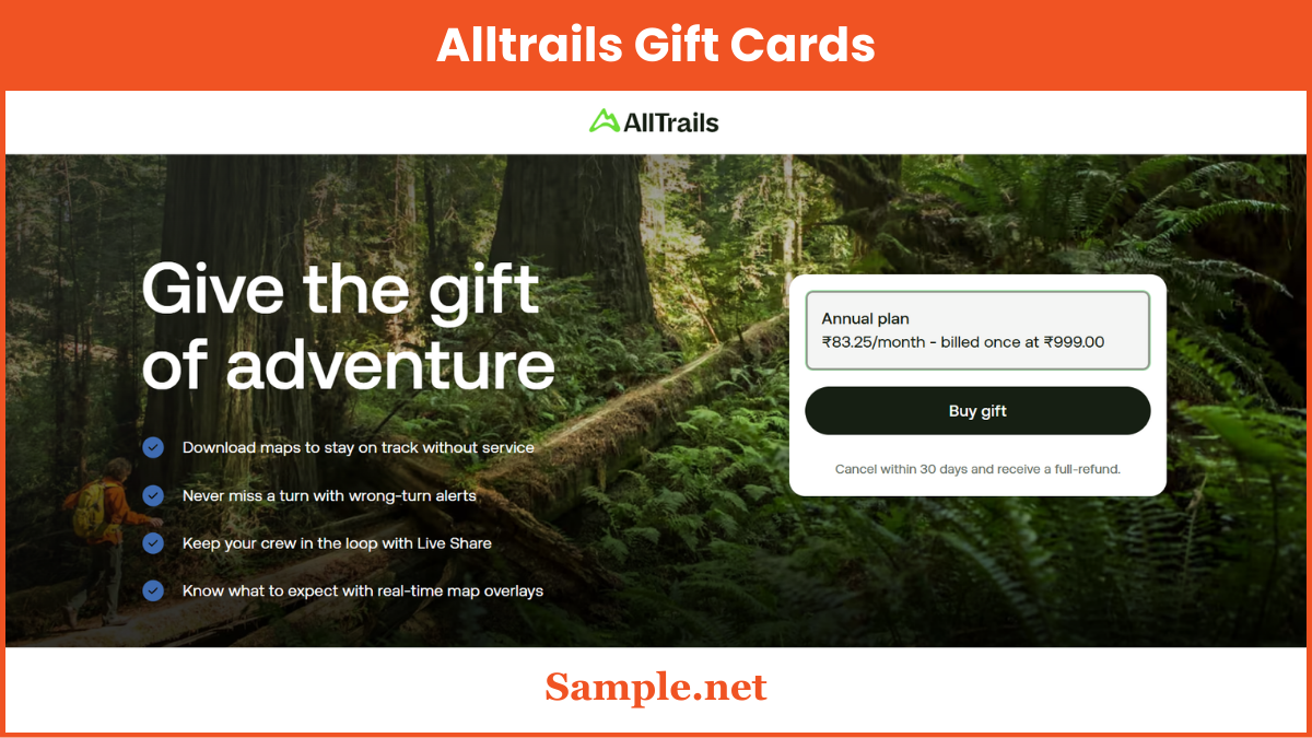 Alltrails Gift Cards