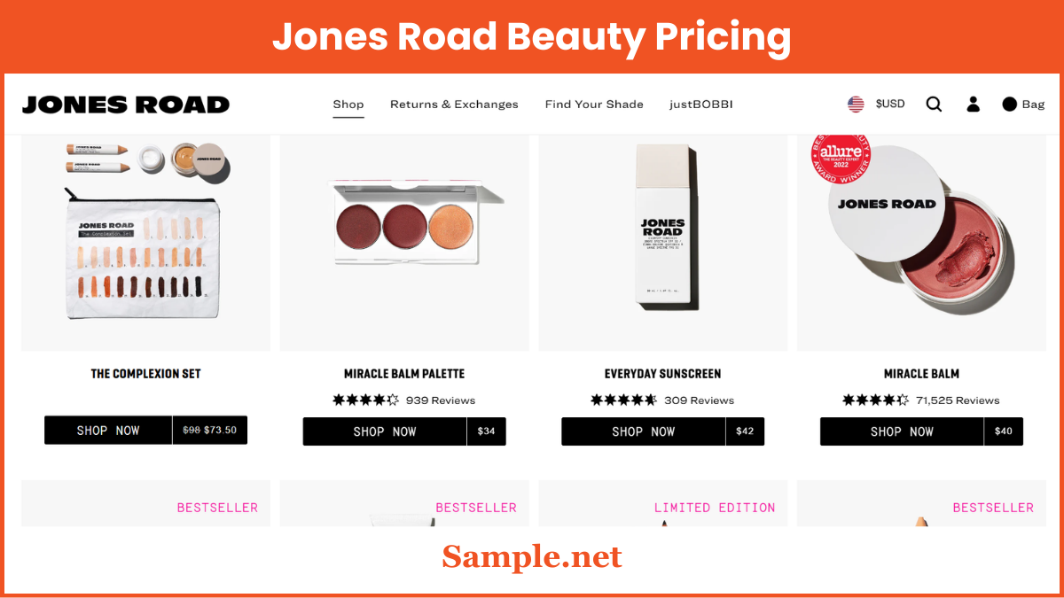 Jones Road Beauty Pricing