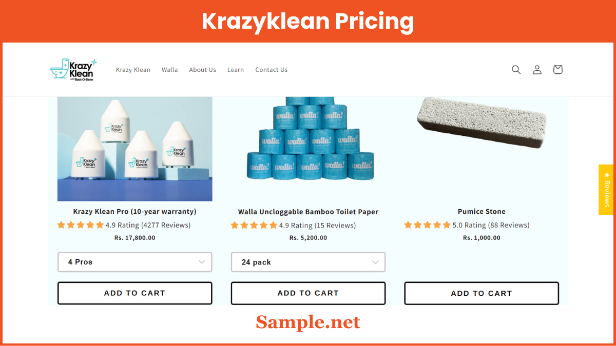 Krazyklean Pricing