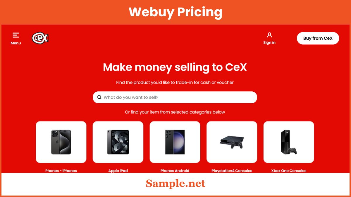 Webuy Pricing