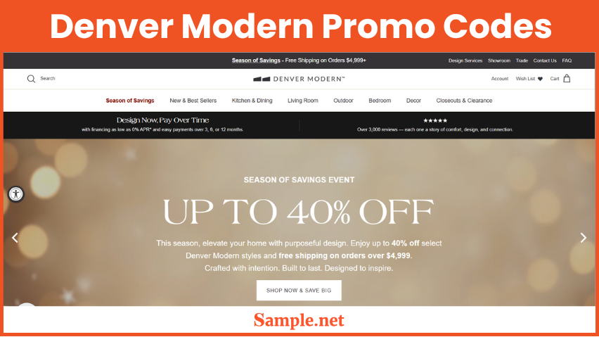 Denver Modern Promo Codes