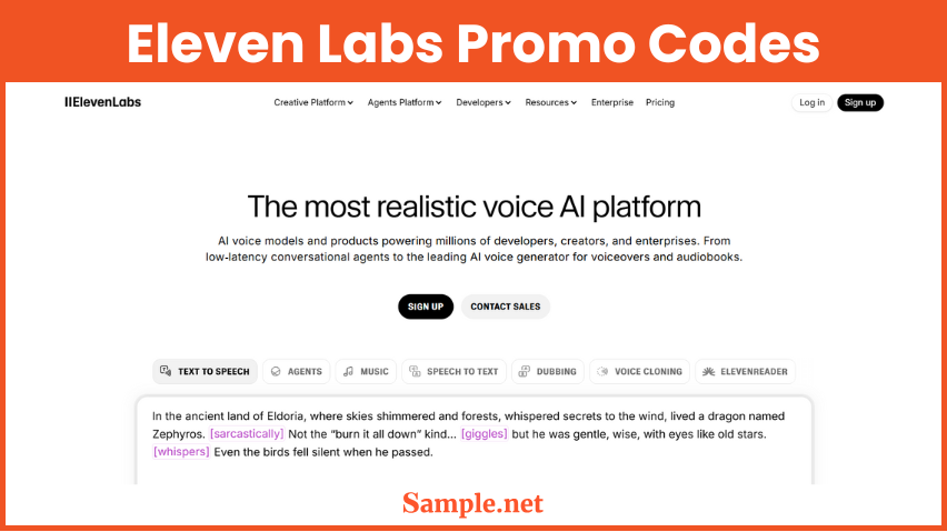Eleven Labs Promo Codes