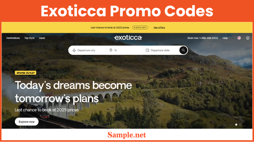 Exoticca Promo Codes