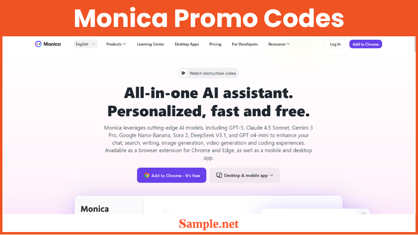 Monica Promo Codes