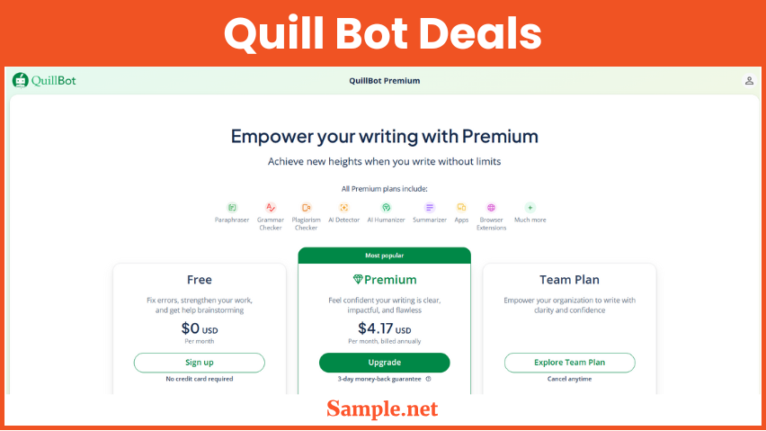 Quill Bot Deals