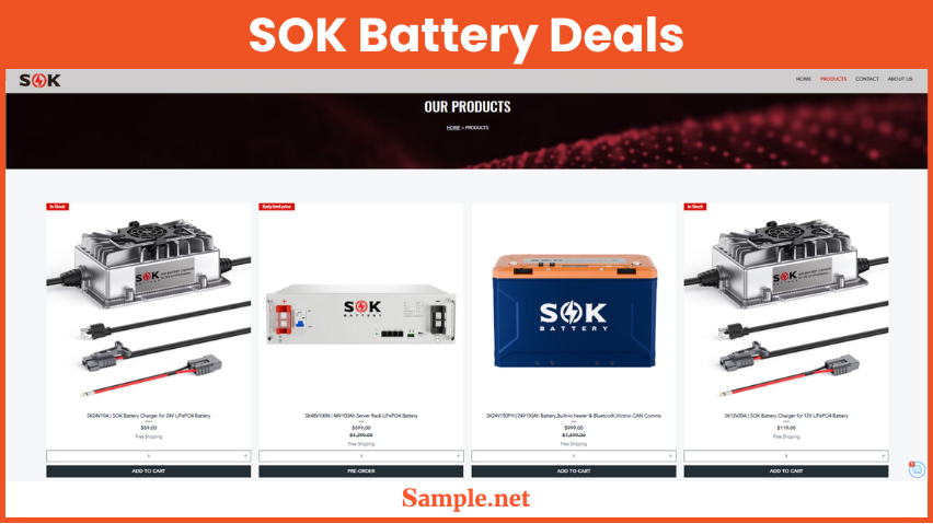 SOK Battery Deals