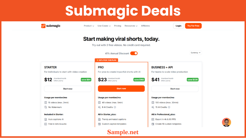 Submagic Deals