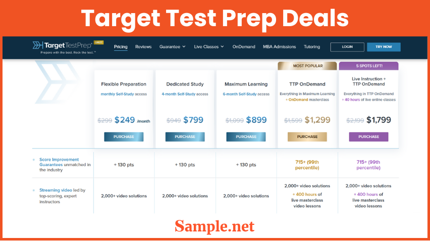 Target Test Prep Deals