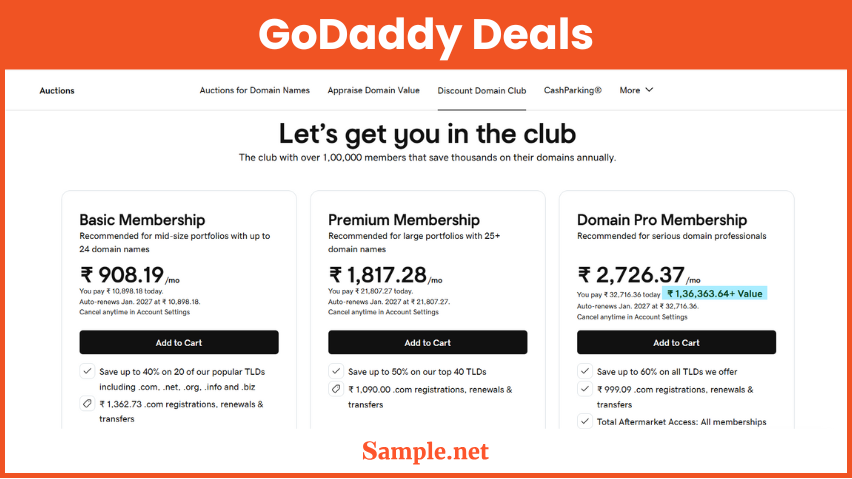 GoDaddy Deals