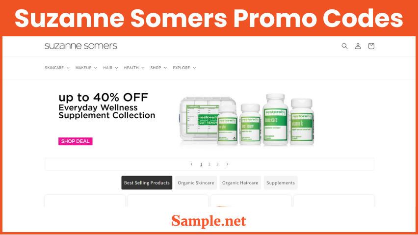 Suzanne Somers Promo Codes