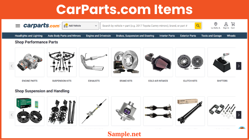 CarParts.com Items