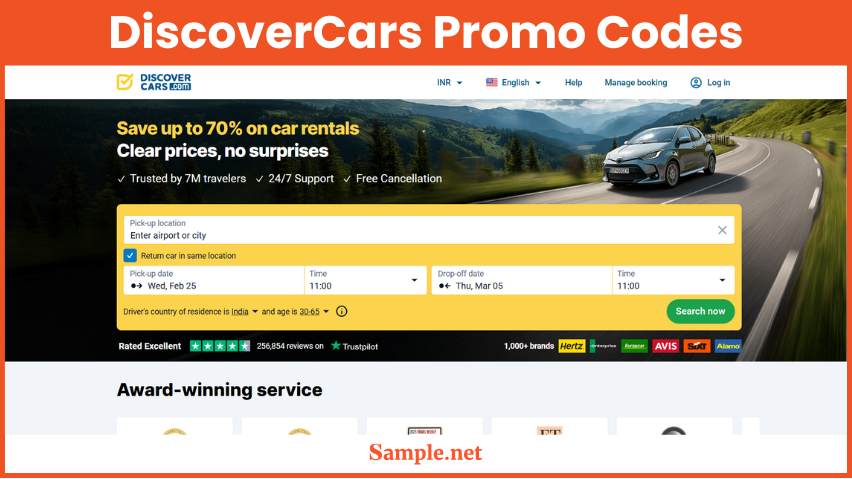 DiscoverCars Promo Codes