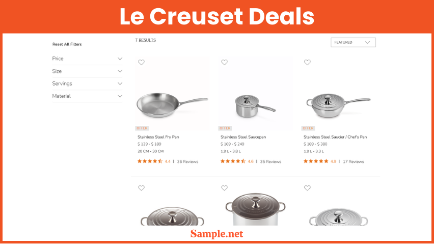 Le Creuset Deals
