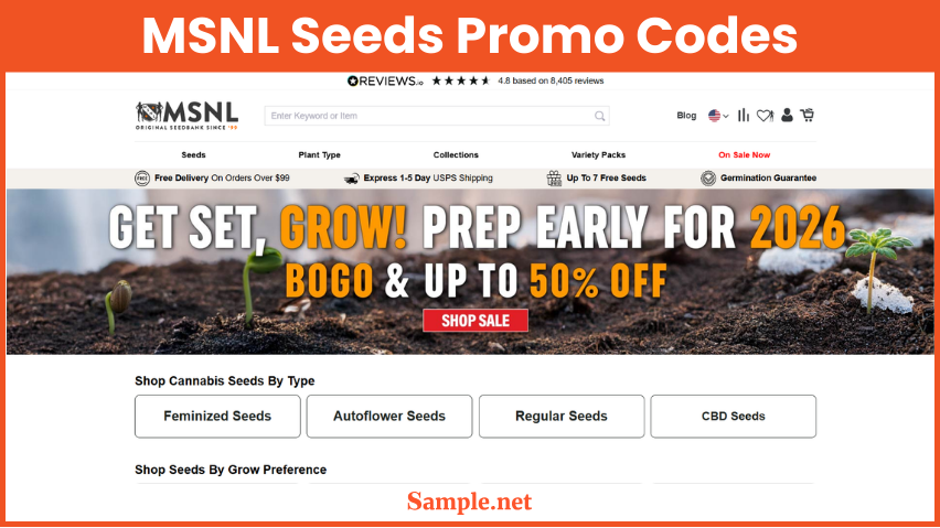MSNL Seeds Promo Codes