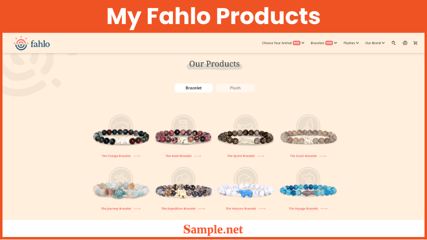 My Fahlo Products