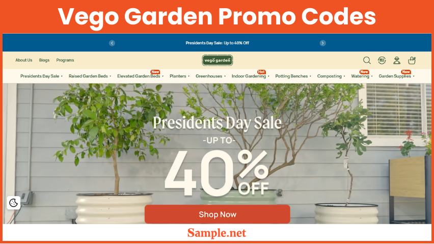 Vego Garden Promo Codes
