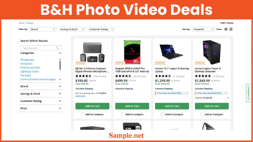 B&H Photo Video Deals