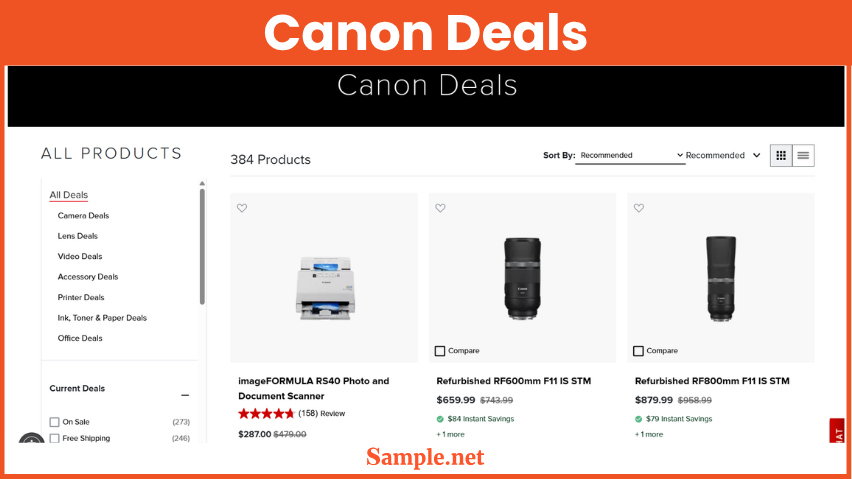 Canon Deals