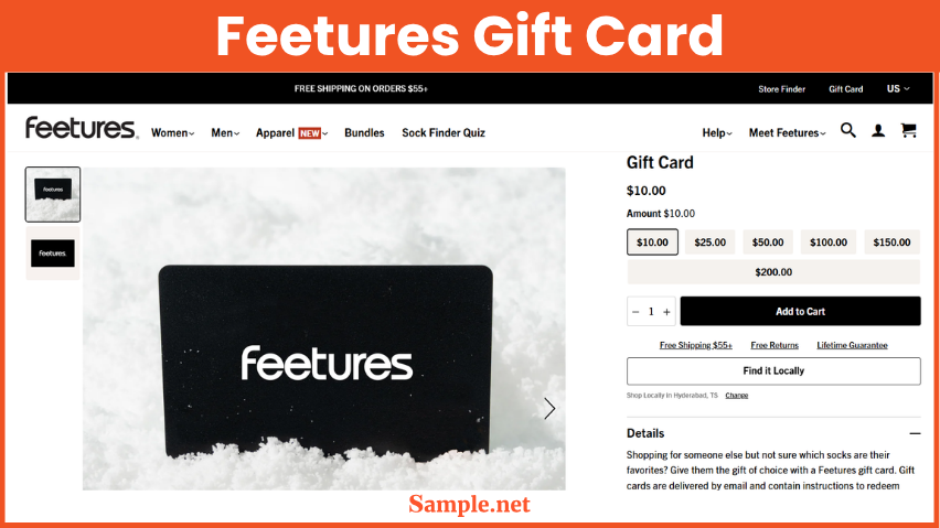 Feetures Gift Card