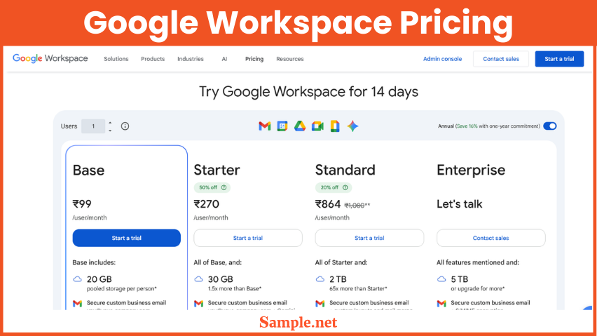 Google Workspace Pricing