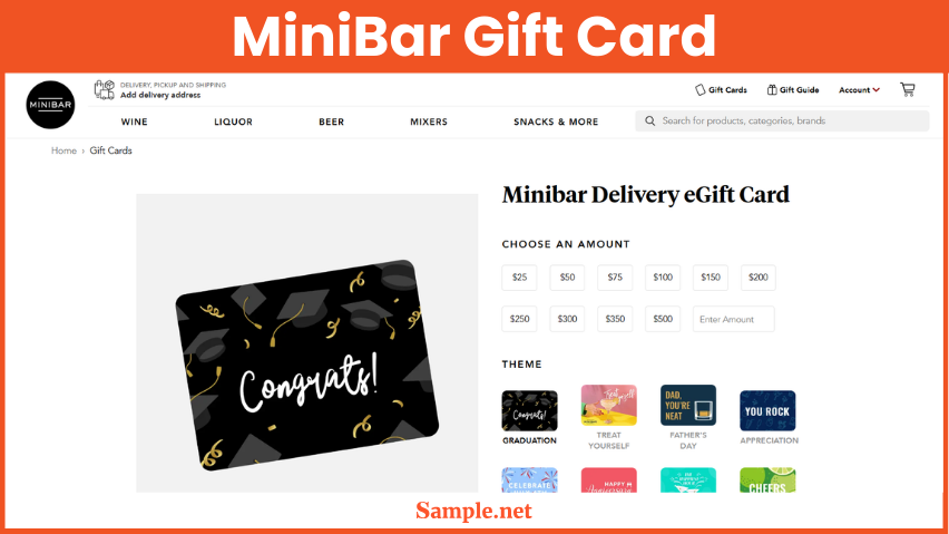 MiniBar Gift Card