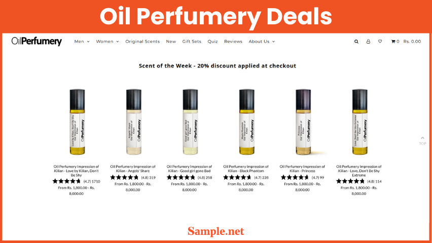 Oil Perfumery Deals