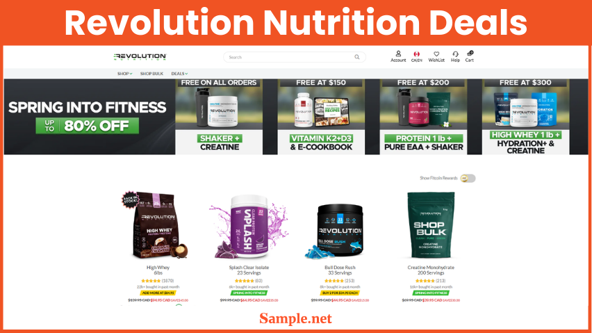 Revolution Nutrition Deals