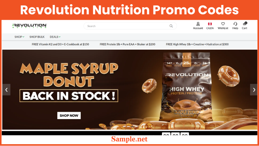 Revolution Nutrition Promo Codes