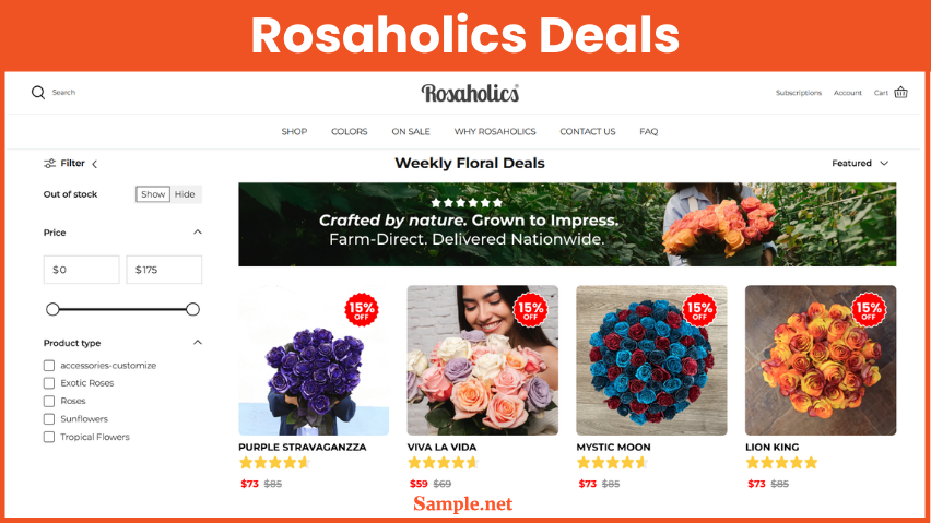 Rosaholics Deals