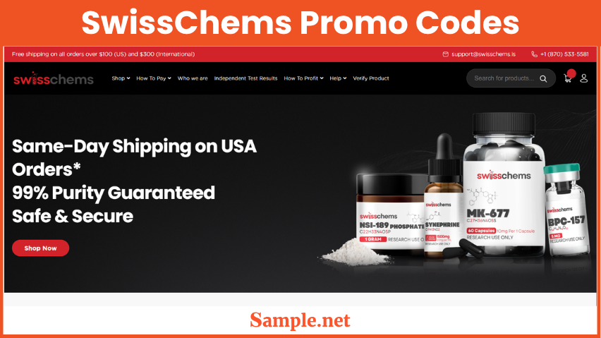 SwissChems Promo Codes