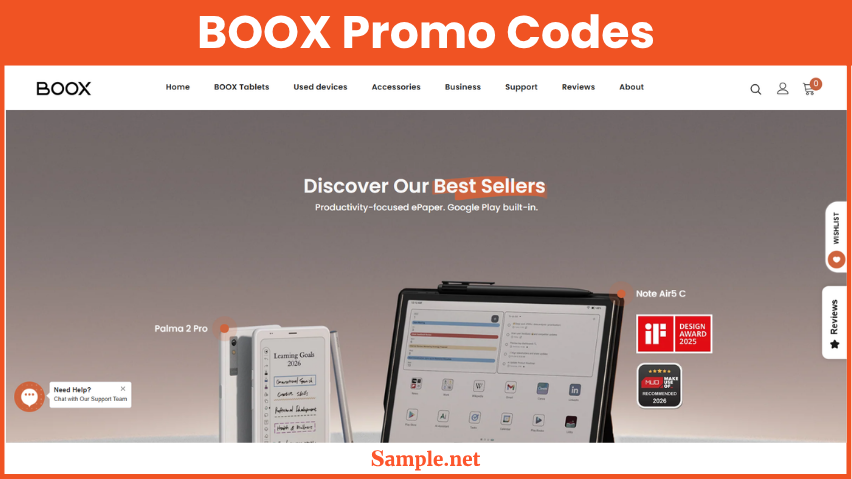 BOOX Promo Codes