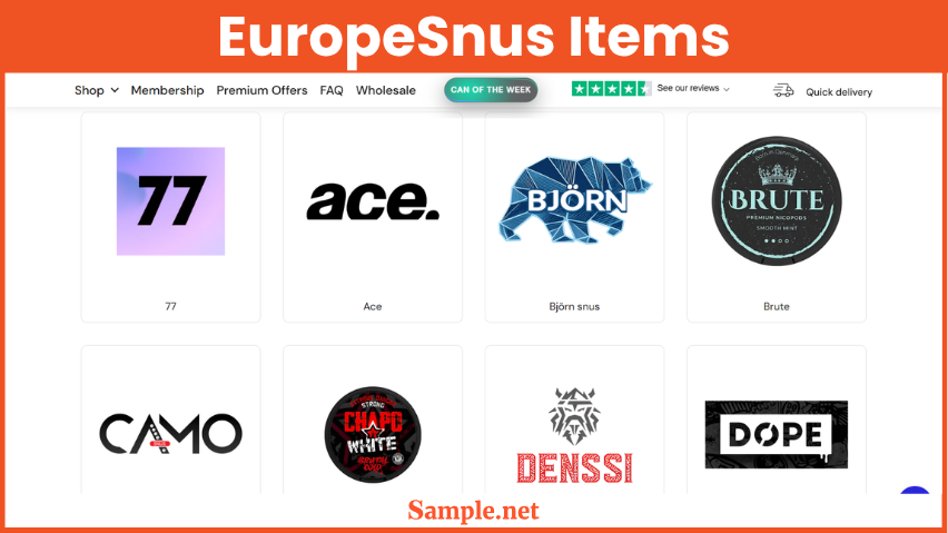 EuropeSnus Items
