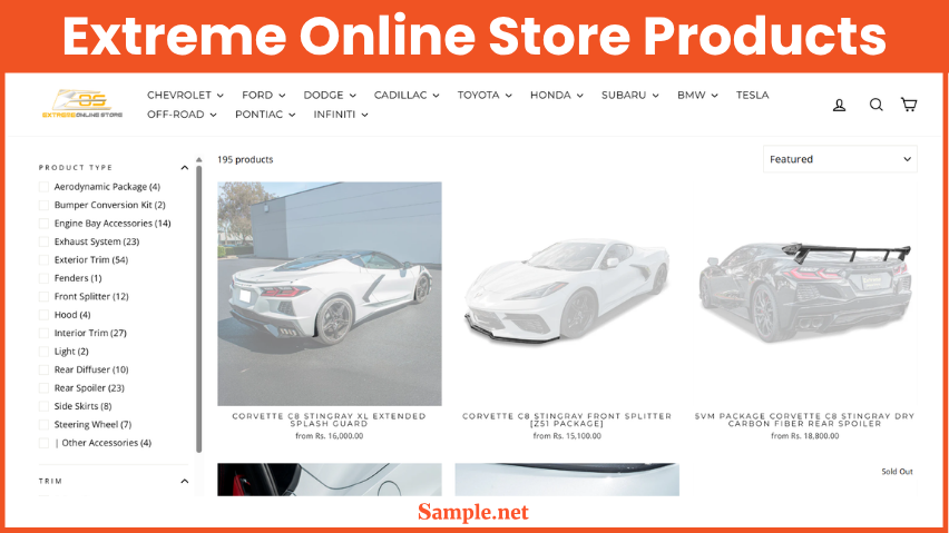 Extreme Online Store Products