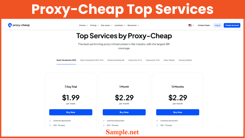 Proxy-Cheap Top Services