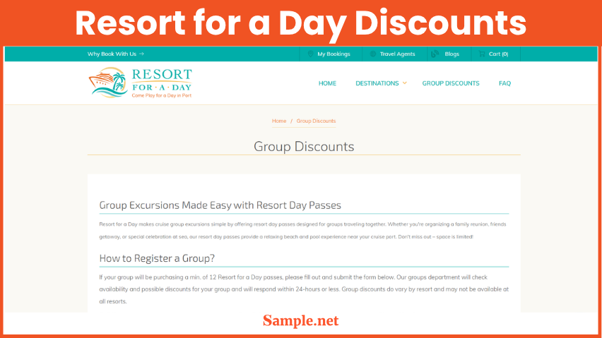 Resort for a Day Discounts