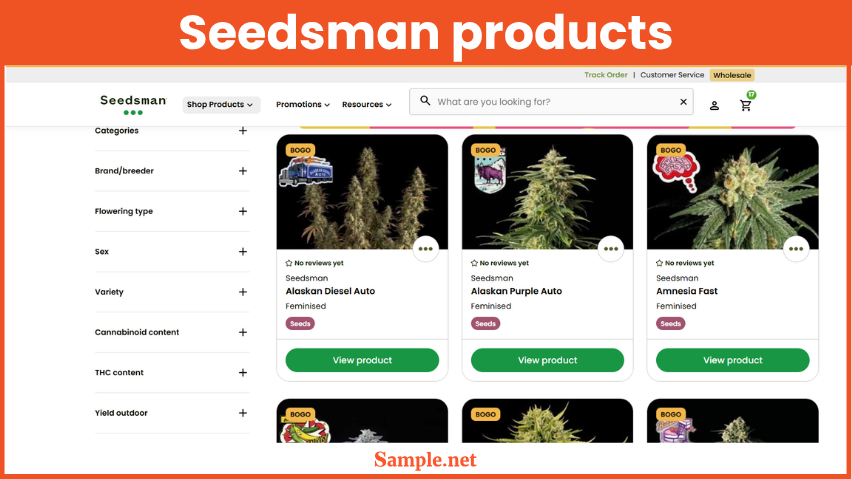 Seedsman products