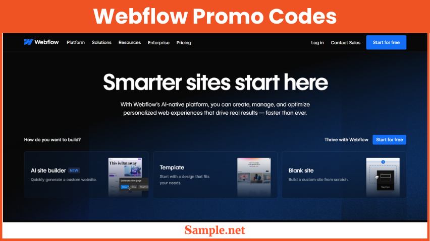Webflow Promo Codes