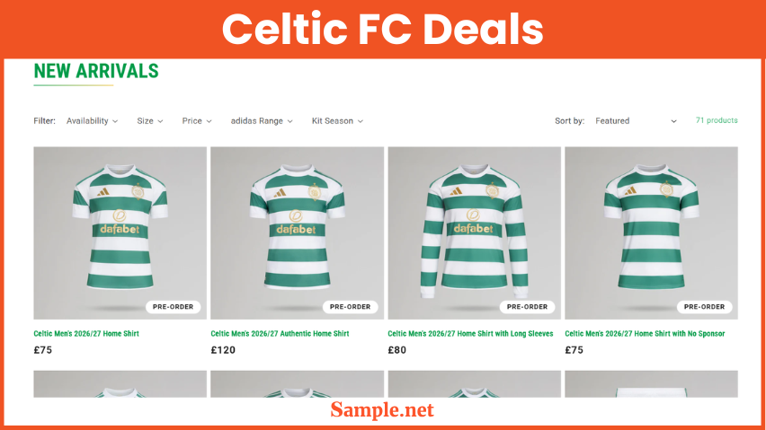 Celtic FC Deals