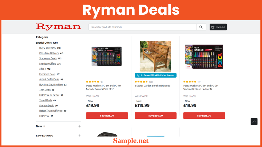 Ryman Deals