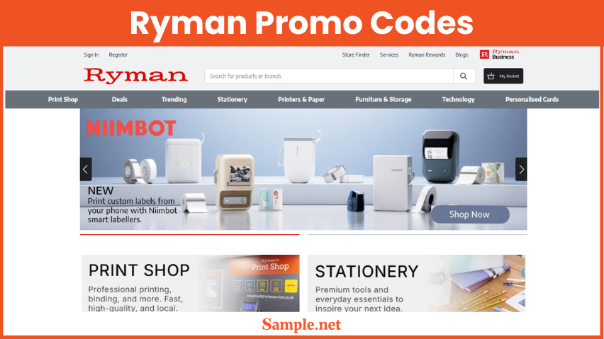 Ryman Promo Codes